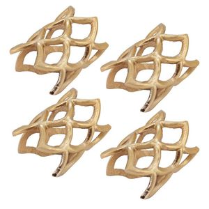 Polished Metal Napkin Ring Providing Clean Elegant Look <b>For</b> Various Dining Occasions Weddings And Festivals - Product Image 5