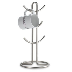 Portable Iron Metal Mug Holder Stand With Curved Hooks For Kitchen Countertop Dining Table Mugs <b>Storage</b> Stand On Sale - Product Image 2