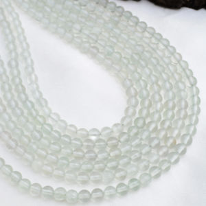 Collier en perles de pierres précieuses en améthyste verte naturelle, améthyste verte naturelle pour la fabrication de bijoux fins - Product Image 1