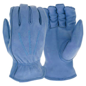 Gants de sécurité robustes en cuir grainé de vachette, avec manchette élastique, épaisseur 11 oz, résistants à l'abrasion et à la chaleur, antistatiques, pour usage industriel - Product Image 6