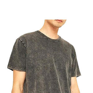 Venta al por mayor de fábrica de alta calidad de encargo de la pantalla impresa 100% algodón lavado ácido transpirable secado rápido Boxy suelta Camiseta para los hombres - Product Image 2