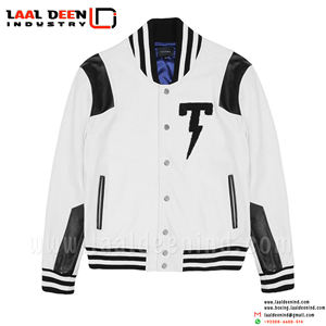 เสื้อแจ็กเก็ตสำหรับผู้ชาย,เสื้อแจ็กเก็ตเบสบอลทำจากผ้าวูล Chenille เลือกได้ตามต้องการสำหรับฤดูหนาวปี100% - Product Image 2