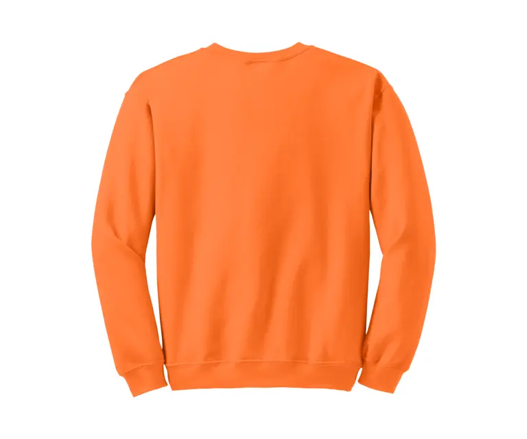 솔리드 세이프티 오렌지 폴리 코튼 스웨트 셔츠 라운드 & V 넥 맞춤형 로고 디자인 인쇄 & 컬러 빠른 배송