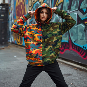 Sudadera con Capucha Reversible de Doble Cara para Invierno, Bordada, con Opciones de Marca Privada OEM/ODM, Precio de Fábrica - Product Image 4