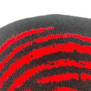 Sombreros de invierno unisex personalizados, gorro de Jacquard de punto negro fino con logotipo de diseñador impreso para escena de playa, directo del fabricante - Product Image 6