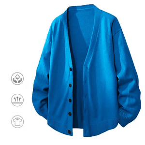 Animal Game Pulls à col en V pour hommes Casual Cold Blouse Knitwear Outdoor Knit Long Solid Pattern Front Streetwear - Product Image 5