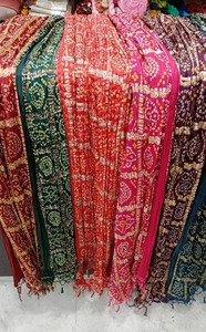 Rakhi spécial en gros Lot Chinon soie Bandhej imprimer Dupatta 2.25 mètres taille libre-mariage retour demoiselle d'honneur cadeau faveur article - Product Image 3