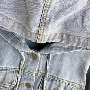 Chaqueta vaquera con capucha de calidad superior Diseño elegante Venta al por mayor Chaqueta de mujer Chaqueta vaquera transpirable de algodón 100% - Product Image 5