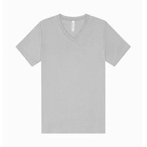 3415 Triblend Camiseta de manga corta con cuello en V Camisetas de algodón transpirable con cuello en V Logotipo personalizado Camiseta de cuello en V de diseño liso en blanco - Product Image 6