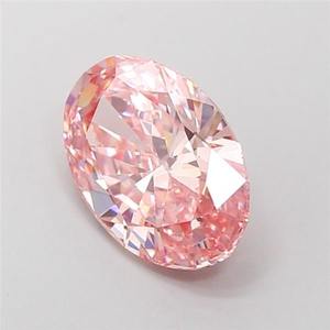 เพชรทรงรีขนาด 2.05 กะรัต ผลิตในห้องปฏิบัติการ สีชมพูสดใส ระดับความสะอาด VVS1 เครื่องประดับที่สร้างขึ้นในห้องปฏิบัติการ - Product Image 2