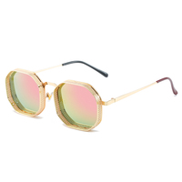 Lunettes de soleil RTS de luxe en métal de haute qualité, style steampunk, 2026, vintage, personnalisées pour femmes et hommes
