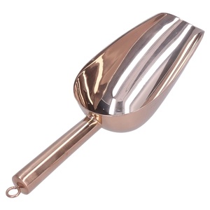 Cuchara de helado de moda de fondo redondo inoxidable plateado, barra de utilidad de harina, cuchara de hielo para fiesta en casa, uso en la cocina - Product Image 6