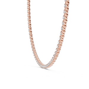 Collier en argent sterling 925 avec pierre de moissanite taille brillant rond, bijoux élégants pour mariée, vente en gros pour mariage et fiançailles - Product Image 3