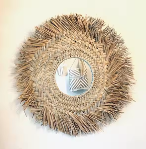 กระจกตกแต่งผนังหญ้าทะเลงานแฮนด์เมดสไตล์เรียบง่ายเป็นมิตรกับสิ่งแวดล้อม - Product Image 6