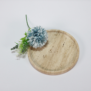 แท่นวางเค้กและขนมหวานหินอ่อนธรรมชาติสำหรับตกแต่ง - Product Image 4