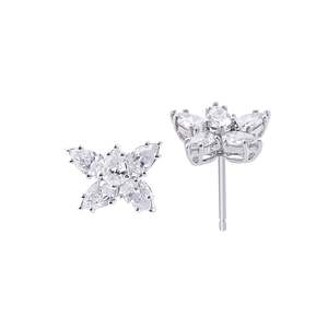 Pendientes de Diamantes Cultivados en Laboratorio Twinkling Star, 1.16 Quilates Totales, Color E-F, Claridad VVS, Oro de 14K, Encanto de Cielo Nocturno, Para Ella, Brillo Diario - Product Image 3