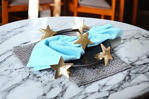 ห่วงใส่กระดาษเช็ดปากโลหะอลูมิเนียมขนาดใหญ่มีสไตล์สำหรับงานปาร์ตี้เพิ่มความหรูหราให้กับโต๊ะอาหารของคุณ - Product Image 3