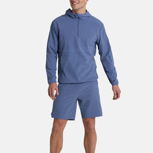 การออกแบบล่าสุดแฟชั่นแจ็คเก็ตออกกําลังกายแบบครึ่งซิปผู้ชายออกแบบเองสวมแจ็คเก็ตซิปครึ่ง - Product Image 2