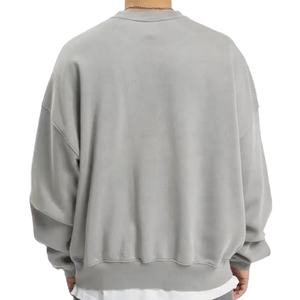 Sweat-shirt en molleton de coton personnalisé pour homme, 400 g/m², French Terry, col rond surdimensionné, sweat-shirts et sweats à capuche pour homme, surdimensionné, à capuche, 2026 - Product Image 4