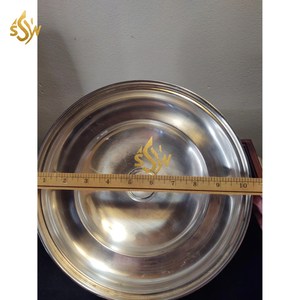 Top vente forme ronde table de service alimentaire casserole dernière nouveauté décorative fête vaisselle vaisselle nourriture marmite - Product Image 5