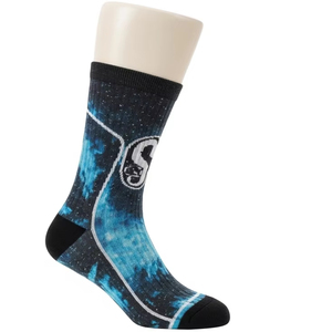 Knitted Sporty Digital Printing Socks Soft Polyester Spandex Material Breathable <b>Cushioned</b> Design Sports Running Fitness Socks - Product Image 3