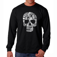 Camiseta de Manga Larga con Estampado para Hombre, Diseño Dinámico y Atemporal, Estilo Moderno y Elegante