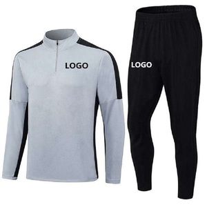 Ensemble de pantalons de veste de football d'hiver de haute qualité pour garçons survêtements d'entraînement d'équipe de football à demi-fermeture à glissière multicolore taille XL coupe-vent - Product Image 4