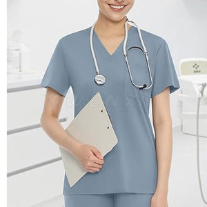 Conjunto de Uniformes Médicos de Algodón y Poliéster con Tela de Lona y Protección contra Agujas para Hospitales, Clínicas y Entornos Médicos - Product Image 6