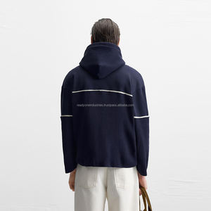 Hombres Mujeres Unisex Invierno Bordado a granel Logotipo personalizado Oversize Vintage Grueso Peso pesado Sudadera con capucha Sudaderas - Product Image 6