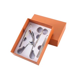 Kit de recourbe-cils anti-magnétique en acier inoxydable doré de haute qualité, avec emballage en boîte, marque privée, pour recourber les cils - Product Image 2
