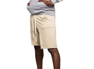 Shorts à entrejambe tombant, longueur genou, nouvelle tendance estivale, poches à rabat, streetwear décontracté, 100% coton, molleton anti-froissement - Product Image 5