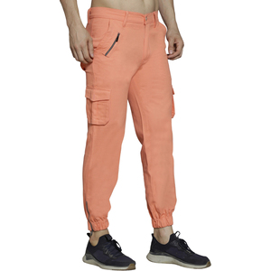 Pantalon Cargo de style urbain pour hommes avec cheville à revers, poches de rangement supplémentaires et image de marque personnalisable pour les détaillants de mode - Product Image 4