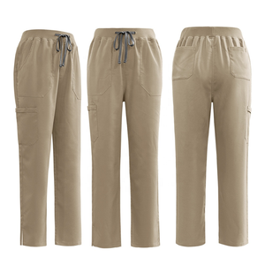 Personalizado hombres mujeres Scrub trajes enfermera Scrubs trajes médico Hospital uniformes conjuntos V cuello superior Pantalones rectos Scrubs uniformes conjuntos - Product Image 6