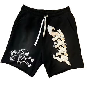 OEM&ODM Heavy Weight <b>Men's</b> Cotton <b>Shorts</b> Raw Hem Acid Wash Plain Fleece Streetwear <b>Shorts</b> Sports Drawstring Cargo <b>Short</b> for <b>Men</b> - Product Image 4