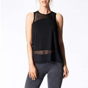 Nouvelle mode femmes Sexy sans manches haut court sans couture col carré à la mode débardeur noir respirant coton dames Gym débardeurs - Product Image 3