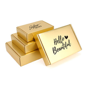 Caja de regalo de cartón de embalaje dorado, caja de jabón, cartón corrugado de 3 capas, admite la impresión de logotipo personalizado - Product Image 6