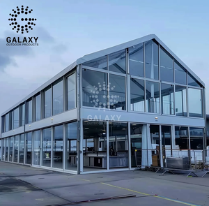 Carpa de marquesina de dos pisos para exteriores de alta resistencia Carpa de dos pisos Carpa de marquesina para eventos comerciales de dos pisos con aislamiento de doble capa - Product Image 1