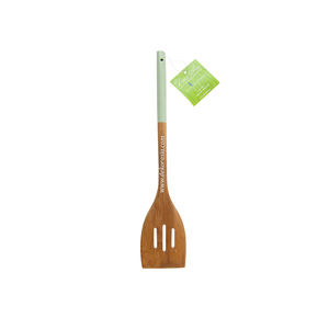 Nueva combinación de espátula ranurada cuadrada de Color sólido, juego de utensilios de cocina de madera de silicona para cocinar y servir en la cocina o el hogar - Product Image 1