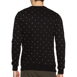 Hot Selling Men's 100% Cotton <b>Blended</b> Pullover Sweatshirts Solid Street Style Fleece Autumn Custom Printed Customizable Plain HI - Product Image 3