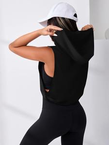 <b>Women's</b> <b>Lightweight</b> Cotton Hoodie Breathable Casual Yoga & Fitness Gym Pullover Top Hoodie - Product Image 3