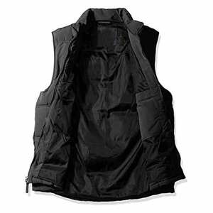 Hot Selling Solid <b>Black</b> Color Puffer Men's <b>Vest</b> Lightweight Fabric Cotton Filled Quilted Zipper Style Sleeveless Puffer Jackets - Product Image 4