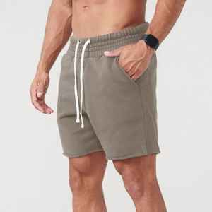 Latest Custom Design Men's Summer Casual Gym <b>Shorts</b> Solid Joggers Pockets Drawstring Running Plain Dyed <b>Fleece</b> <b>Shorts</b> Men's - Product Image 4