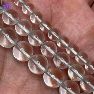 Tự Nhiên Rõ Ràng Thạch Anh <span class=keywords><strong>Aaa</strong></span> 8Mm Hạt Sợi 44-48 Pcs Mỗi Dòng Bán Buôn Đá Quý Hạt Healing Pha Lê Nhà Cung Cấp - Product Image 3