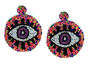 Pendientes Navideños Artesanales de Moda, Diseños Únicos con Cuentas de Semillas, Bordado con Logotipo Personalizado, Estilo Festivo, JAVED HANDICRAFTS - Product Image 2