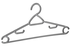 Durable Lightweight Plastic Clothes Hanger With <b>Hooks</b> for Suits <b>Coats</b> Dresses Anti-Slip Hangers Space Saving Design Versatile - Product Image 2