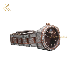 41MM Round <b>Watch</b> Folding Clasp with Safety 16CM Stainless Steel Elegant Luxury <b>Mens</b> Womens Timepiece - Product Image 4