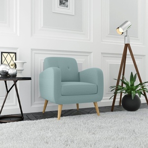 Sillón Reclinable Giratorio de Cuero GSD68001 de Estilo Moderno con Patas de Madera, Sillón Individual para Oficina en Casa, Varios Colores - Product Image 6