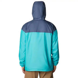 Cortavientos informal de alta calidad, impermeable, con capucha, para deportes al aire libre, chaquetas de poliéster para hombres, precio barato, estilo callejero de dos colores - Product Image 4