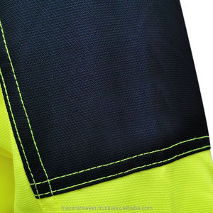 Waterproof Sporty Lightweight Canvas Reflective Hi Vis Construction Safety Jacket Men Security Reflective Tape Multi Front - Product Image 6
