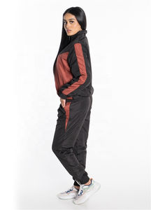 Ensemble Sweat à capuche coupe-vent personnalisé Sweats à capuche brodés unisexe Ensemble uni 2 pièces Costumes coupe-vent pour femmes - Product Image 2